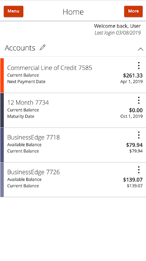 Spencer Cash Management Screen 2