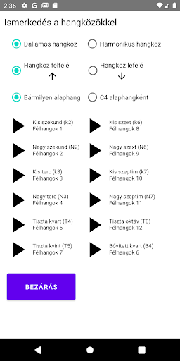 Hallásfejlesztés - hangközök Screen 2