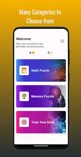 Android application Math Games : Play and Learn screenshort