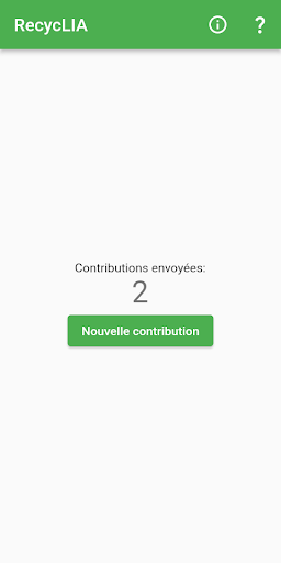 Android application RecycLIA screenshort