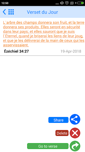Android application French Bible -Offline screenshort