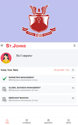 Android application St Johns College Palayamkottai screenshort