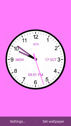 Android application Analog Clock screenshort