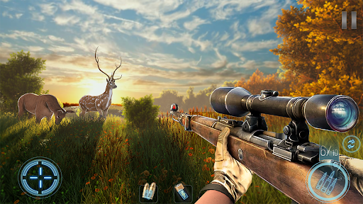Android application Deer Hunt Gun Games Offline screenshort