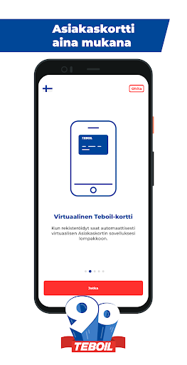 Android application Teboil screenshort
