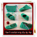 How to crochet easy step by step icon