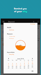 Repeat Habit - Habit tracker f Capture d'écran