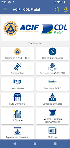 Android application ACIF CDL Frutal screenshort