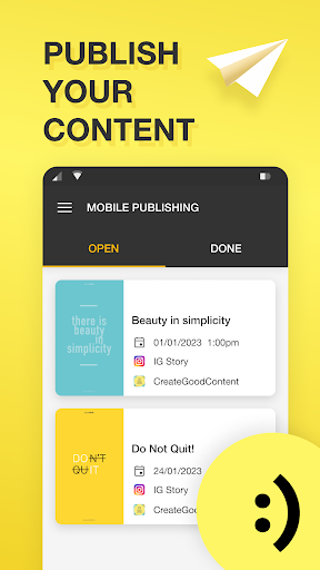 Android application SocialHub Publisher screenshort