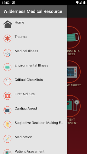 Android application Wilderness Medicine Reference screenshort