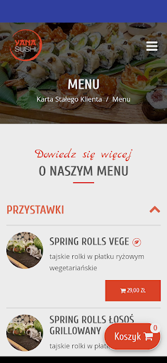 Yana Sushi Screen 2