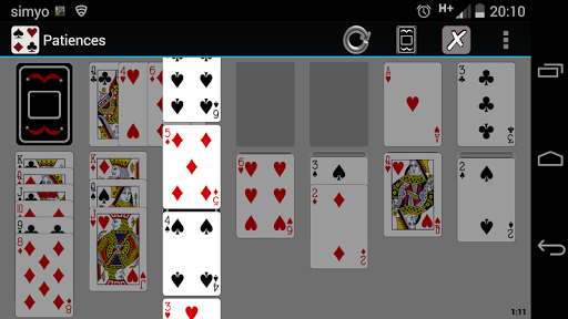 Patiences: 4 casual card games Screen 2