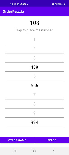 OrderPuzzle Screen 3