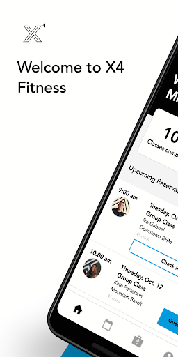 Android application X4 Fitness screenshort