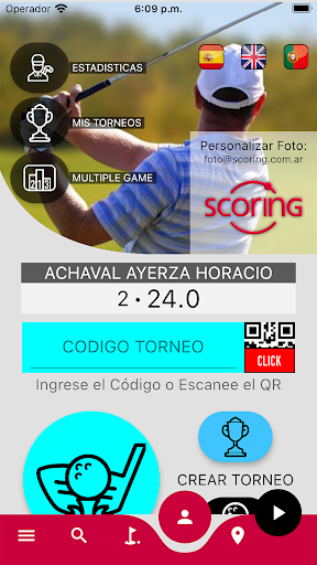 SCORING PRO GOLF Screen 2