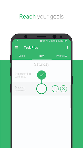 Task Plus - Day Manager Screen 2
