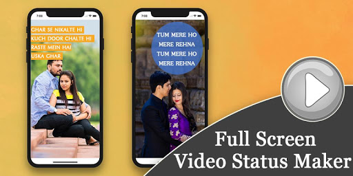 Android application Full Screen Video Status Maker screenshort