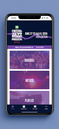 Android application Jazz Montréal screenshort