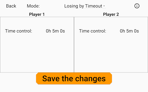 The Chess Clock Screen 3