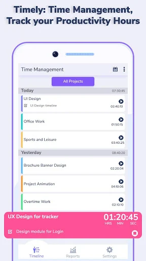 Timely: Time Management and Productivity Hours Screenshot 2