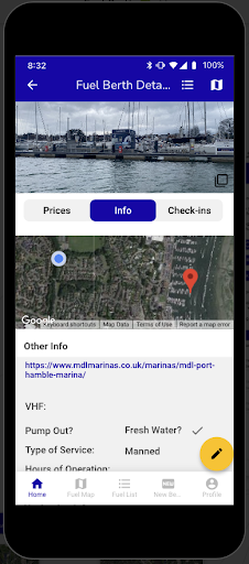 Android application Fuel Berth screenshort