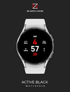 Active Black Watch Face 1