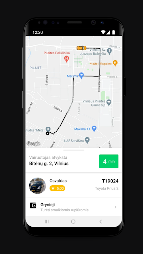 ETRANSPORT: Driver services Screen 3