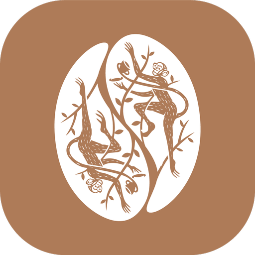 The Azul Monkey Coffee Shop logo