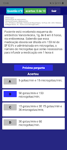 Quiz Enfermagem Screen 3