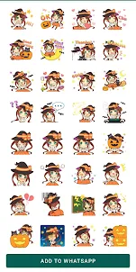 Halloween stickers for Whatsap