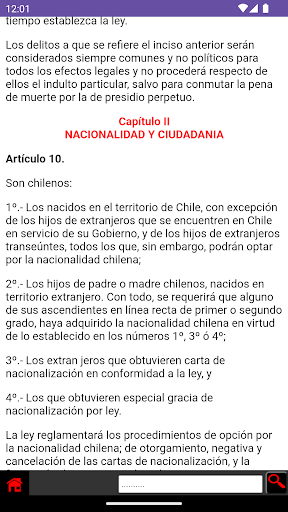 Constitución Política de Chile Screen 2
