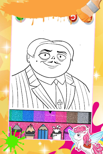 Wednesday Addams Coloring Book Screenshot