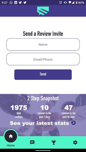 Android application 2 Step Reviews screenshort