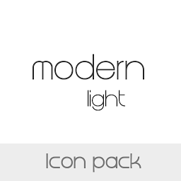 Icon Pack Modern Light ikonoaren irudia
