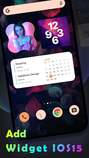 Widget OS 16: Live Wallpaper Screen 2