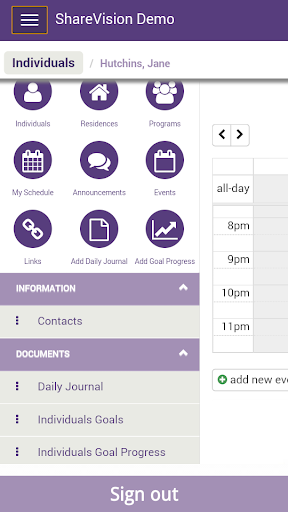 ShareVision Mobile v4 Screen 2