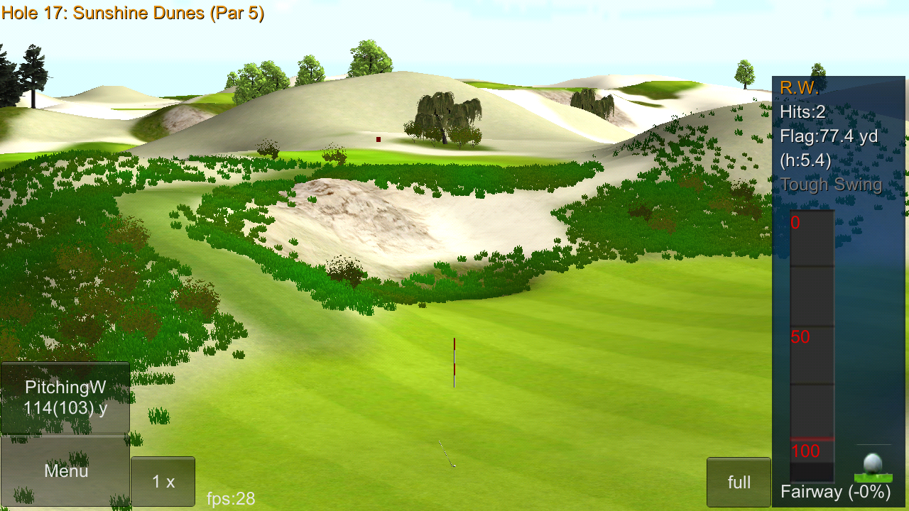 Android application IRON 7 ONE Golf Game FULL screenshort