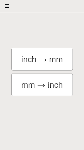 Screenshot of inch mm converter