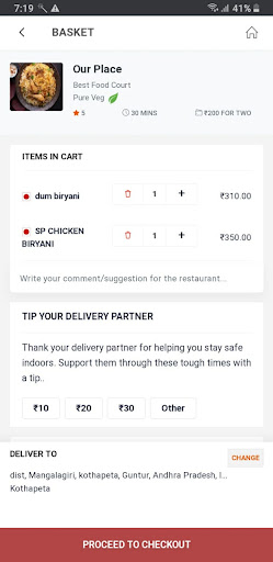 Meal Basket - Food Delivery Se Screen 3