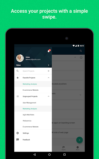 Screenshot of Zoho Sprints