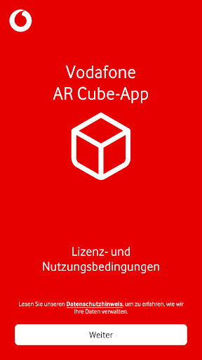 Android application Vodafone AR Cube-App screenshort