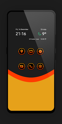 Android application Funky Orange Icon Pack screenshort