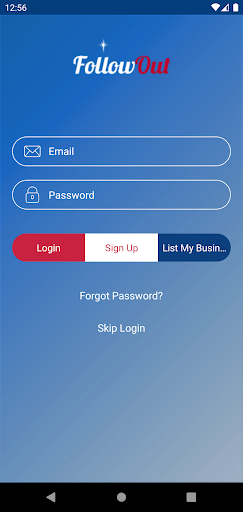 Android application FollowOut screenshort