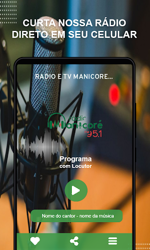 Android application Rádio e Tv Manicoré screenshort