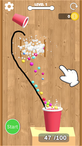 Android application Draw Ball 3D screenshort