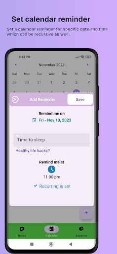Notes Master: Money & Reminder Screen 3