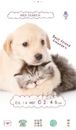 Cute Animal Wallpaper Puppy and Kitten Theme