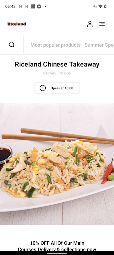 Android application Riceland Chinese Takeaway screenshort