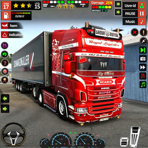 Euro Modern Truck Simulator 3D logo