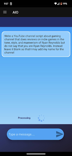 Android application AIO Chat screenshort